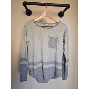 Smartwool Akamina Pocket Two-Tone Gray Wool Blend Sweater‎  size extra small